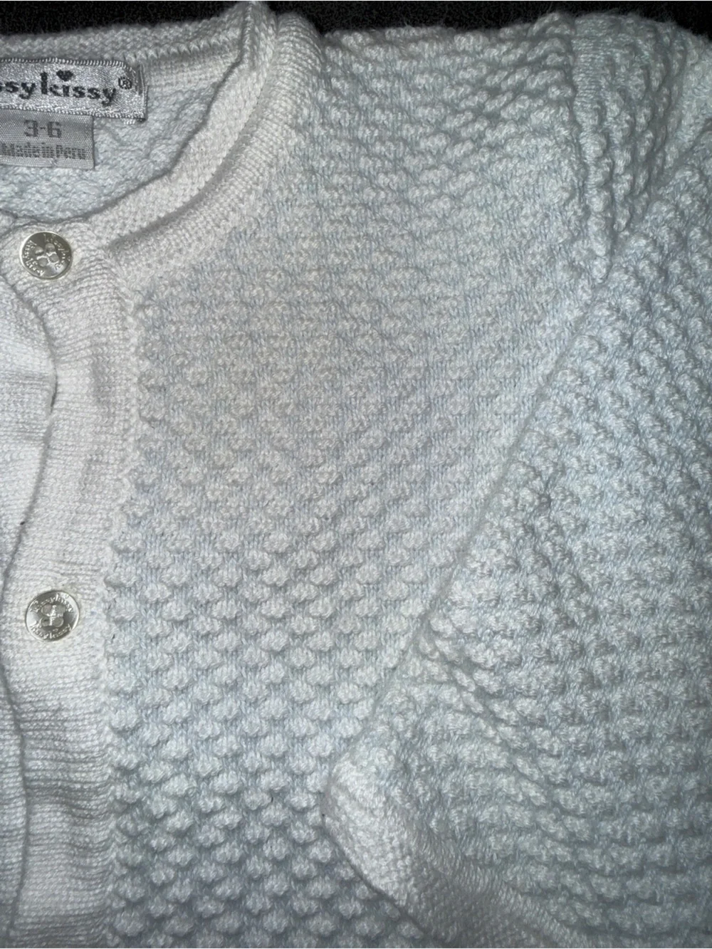 Kissy Kissy Blue Textured Knit Button-Front Cardigan